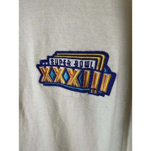 Vintage Pro Player‎ Super Bowl XXXIII Long Sleeve Polo Shirt XXL - Picture 6 of 9